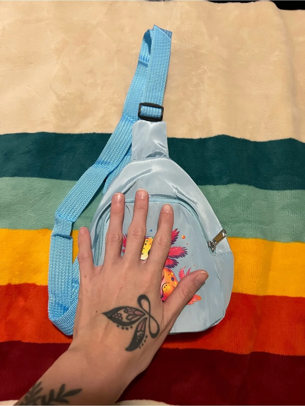 Kids Boba Axolotl Sling Bag 🧋NWOT ✨